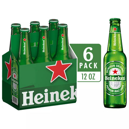Heineken Original Lager Beer - 6pk/12 fl oz Bottles