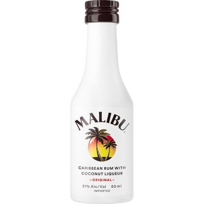 Malibu Rum Caribbean Original Coconut Rum 50ml Bottle