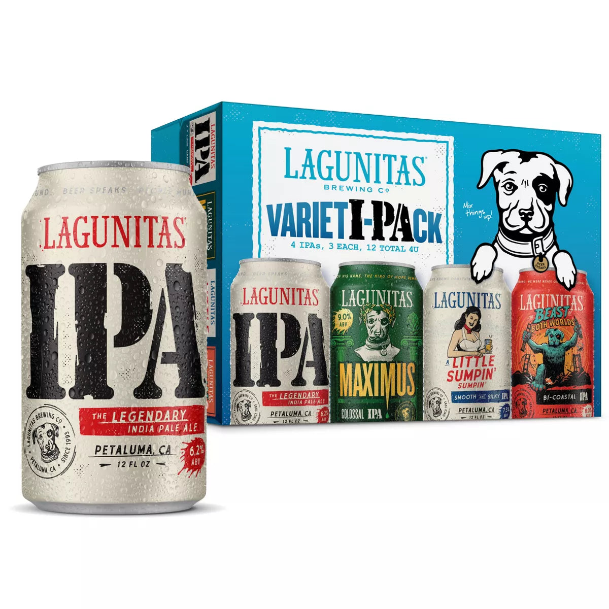 Lagunitas IPA Beer Variety Pack - 12pk/12 fl oz Cans