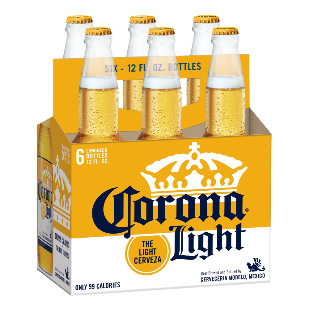 Corona Light Beer Bottles 12 oz, 6 pk