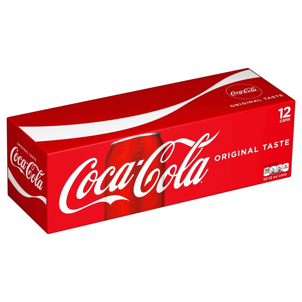 Coca-Cola Classic Soda Pop Fridge Pack  12 fl oz Cans  12 Pack