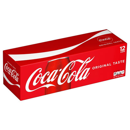 Coca-Cola Classic Soda Pop Fridge Pack  12 fl oz Cans  12 Pack