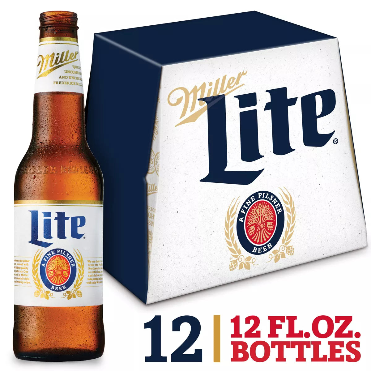 Miller Lite Beer - 12pk/12 fl oz Bottles