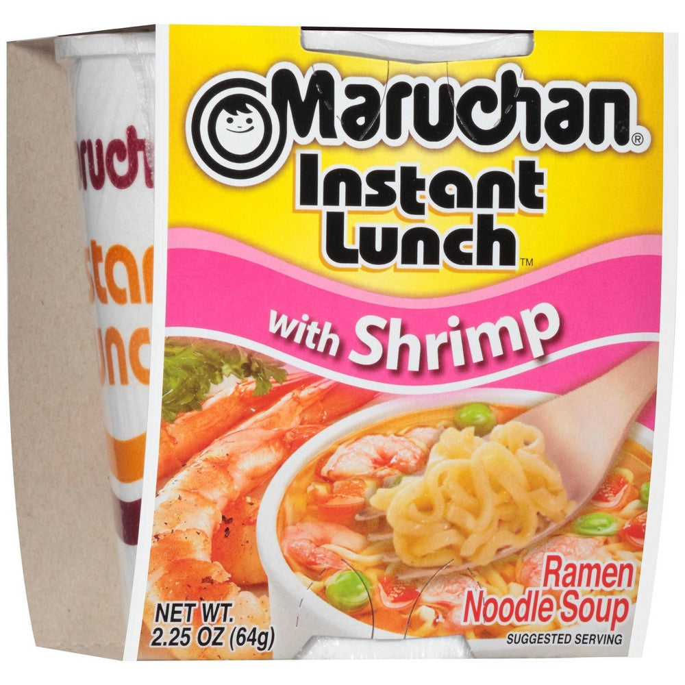 RAMEN NOODLE SOUP WITH SHRIMP, SHRIMP