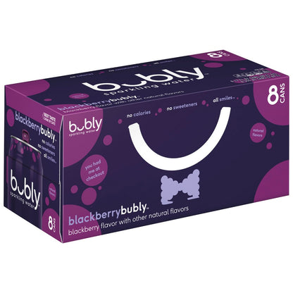 BLACKBERRY SPARKLING WATER, BLACKBERRYBUBLY