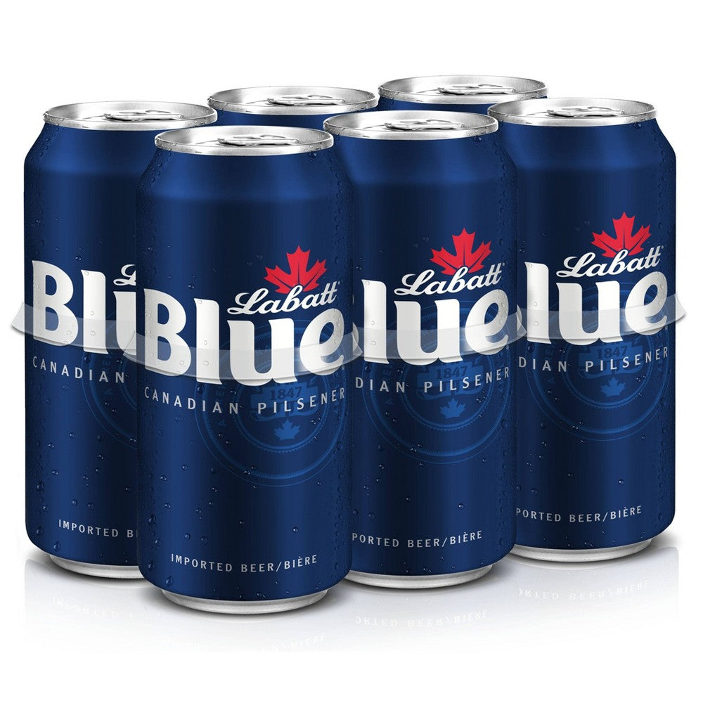 Labatt Blue Canadian Pilsener, 6 pack, 16 fl oz cans