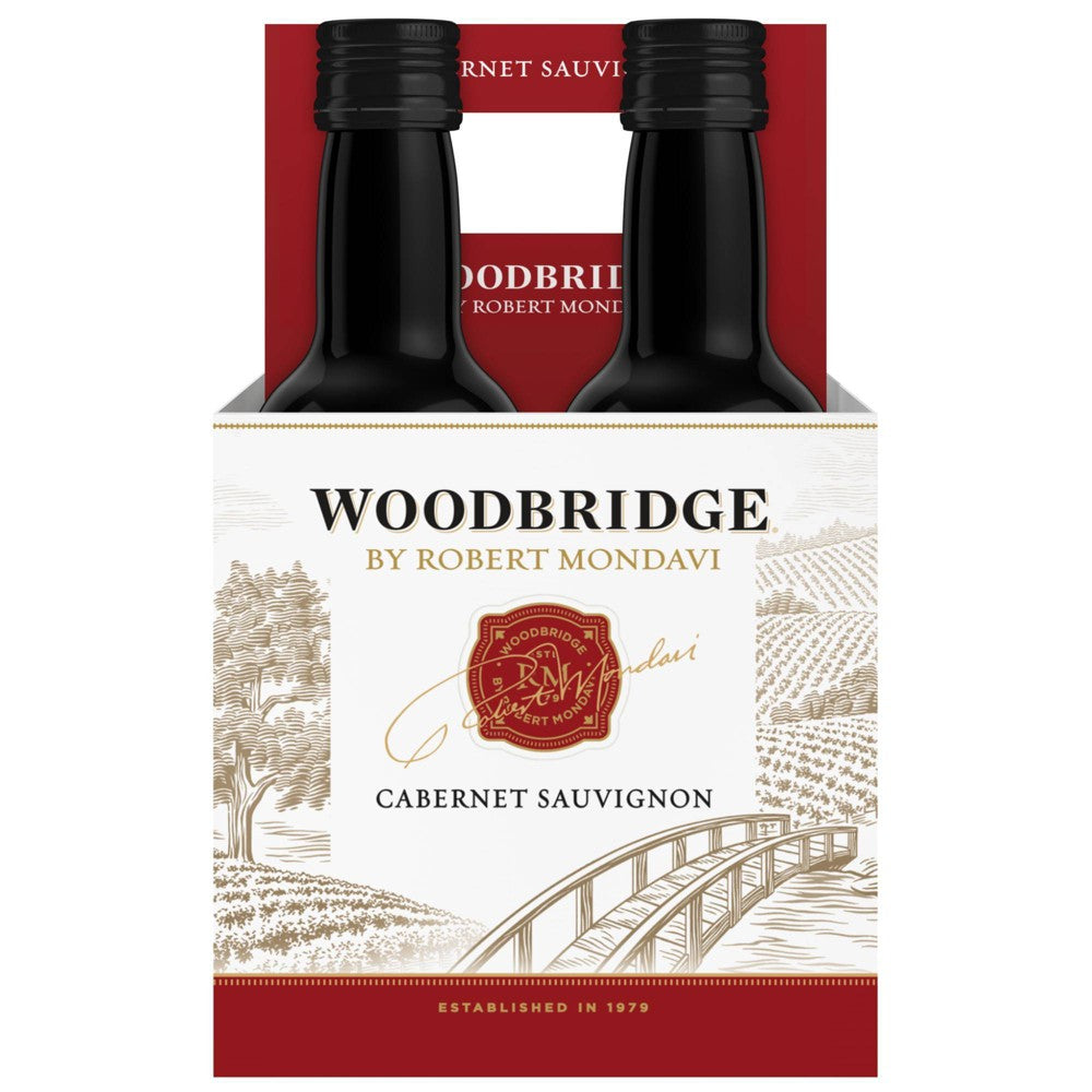 Woodbridge by Robert Mondavi Cabernet Sauvignon Red Wine - 4pk/187ml Plastic Bottles