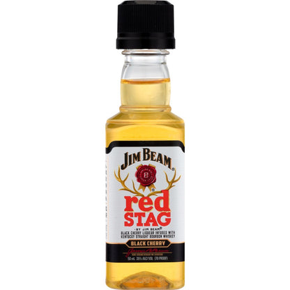 Jim Beam Red Stag Black Cherry Bourbon Whiskey, 50 mL
