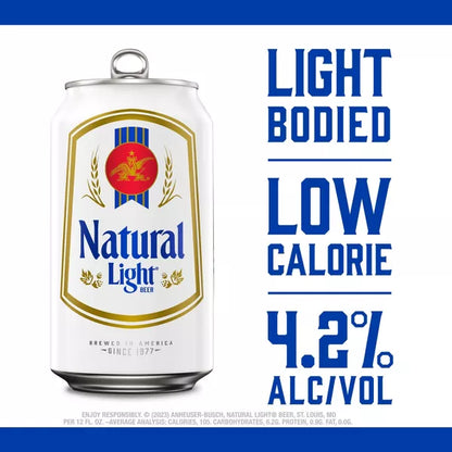 Natural Light Beer - 30pk/12 fl oz Cans