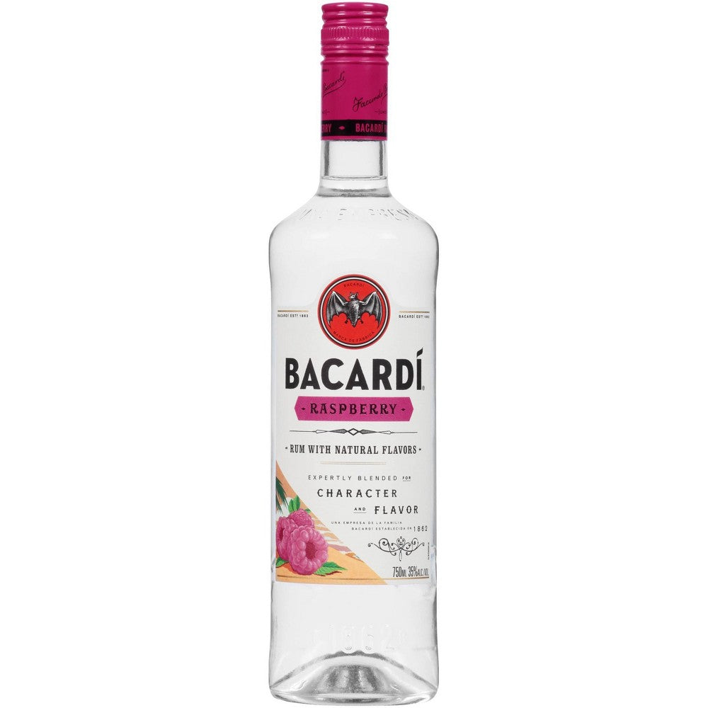 Bacardi Raspberry Flavored Rum, 750 mL