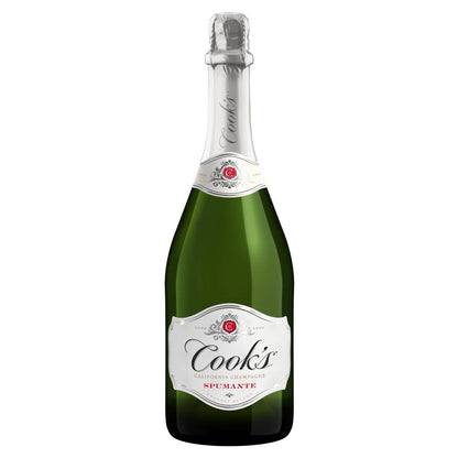 Cook's California Champagne Spumante, White Sparkling Wine, 750 mL Bottle