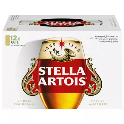 Stella Artois Premium Lager Beer - 12pk/12 fl oz Cans