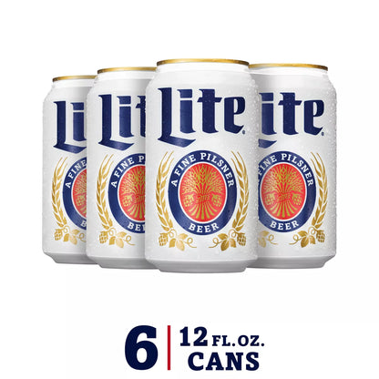 Miller Lite Beer - 6pk/12 fl oz Cans