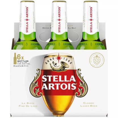 Stella Artois Premium Lager Beer - 6pk/11.2 fl oz Bottles