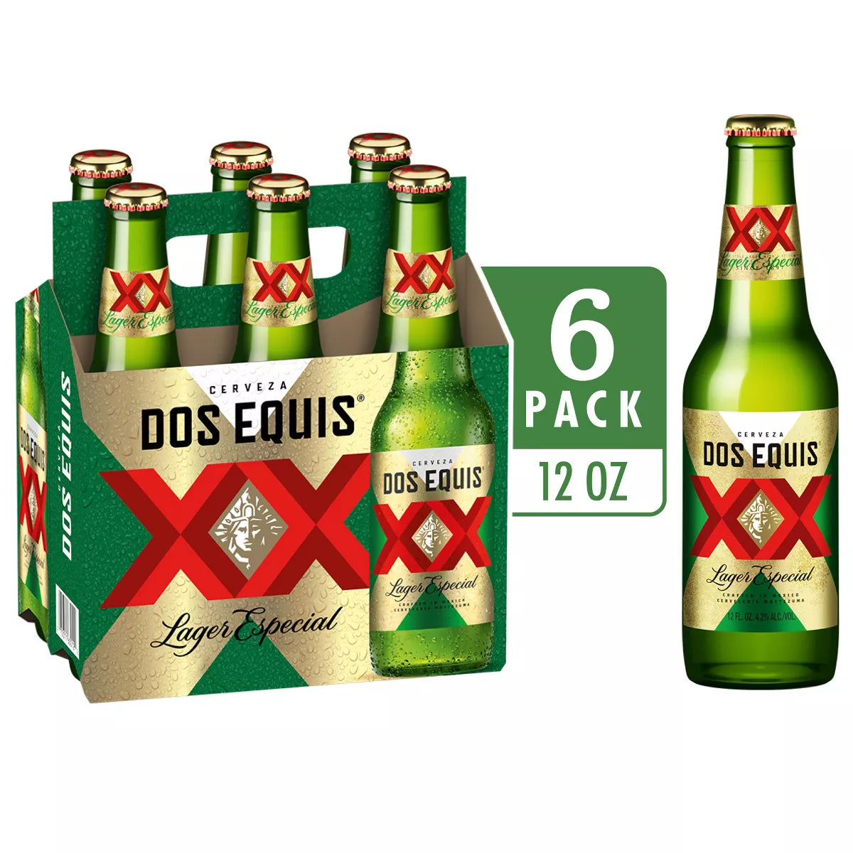 Dos Equis Mexican Lager Beer - 6pk/12 fl oz Bottles