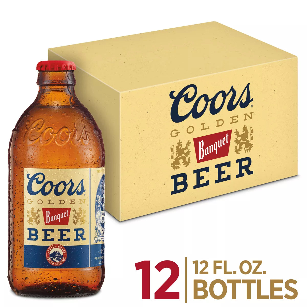 Coors Banquet Lager Beer - 12pk/12 fl oz Bottles