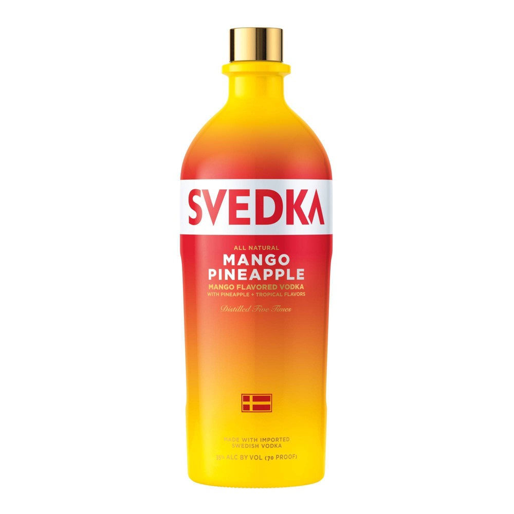 SVEDKA Mango Pineapple Flavored Vodka, 1.75 L Bottle, 70 Proof
