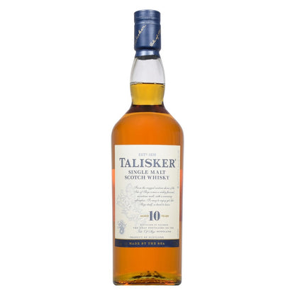 Talisker 10 Year Old Single Malt Scotch Whisky, 750 mL (91.6 Proof)