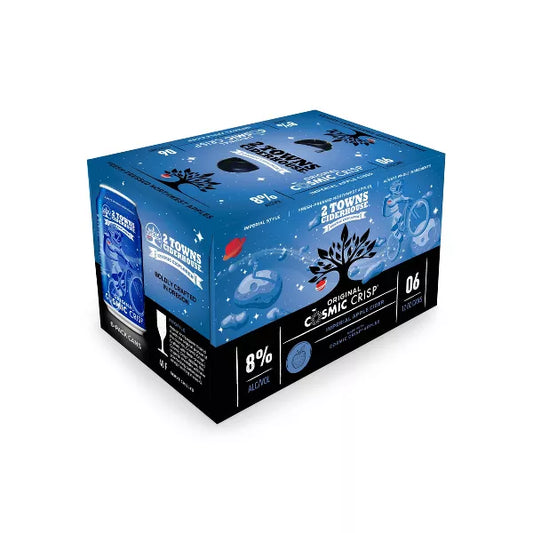 2 Towns Ciderhouse Cosmic Crisp Imperial Cider - 6pk/12.7 fl oz Cans