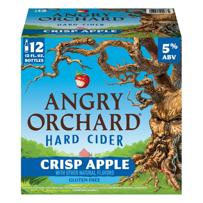 Angry Orchard Crisp Apple Hard Cider - 12pk/12 fl oz Bottles