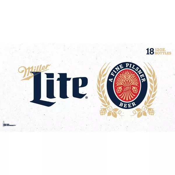 Miller Lite Beer - 18pk/12 fl oz Bottles