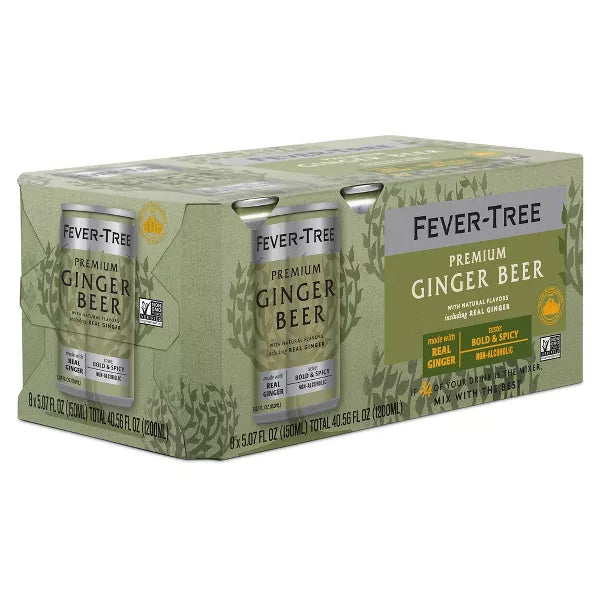 Fever-Tree Ginger Beer- 8pk/150ml Cans