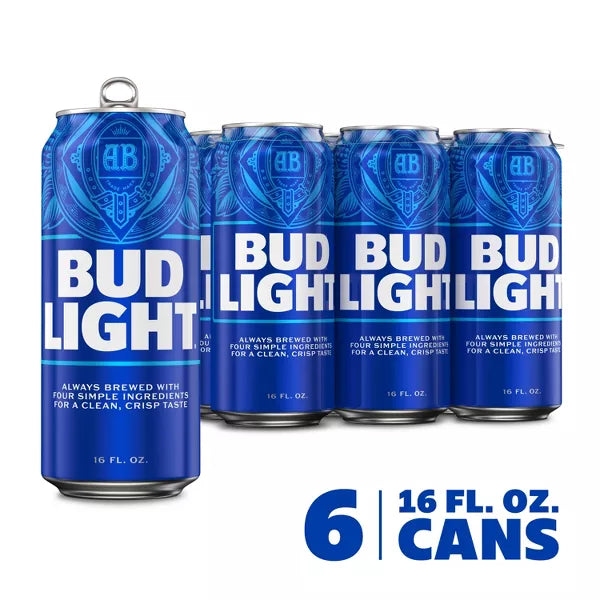 Bud Light American Lager Beer - 6pk/16 fl oz Cans
