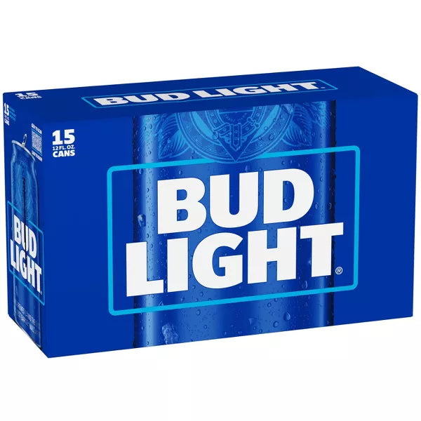 Bud Light American Lager Beer - 15pk/12 fl oz Cans
