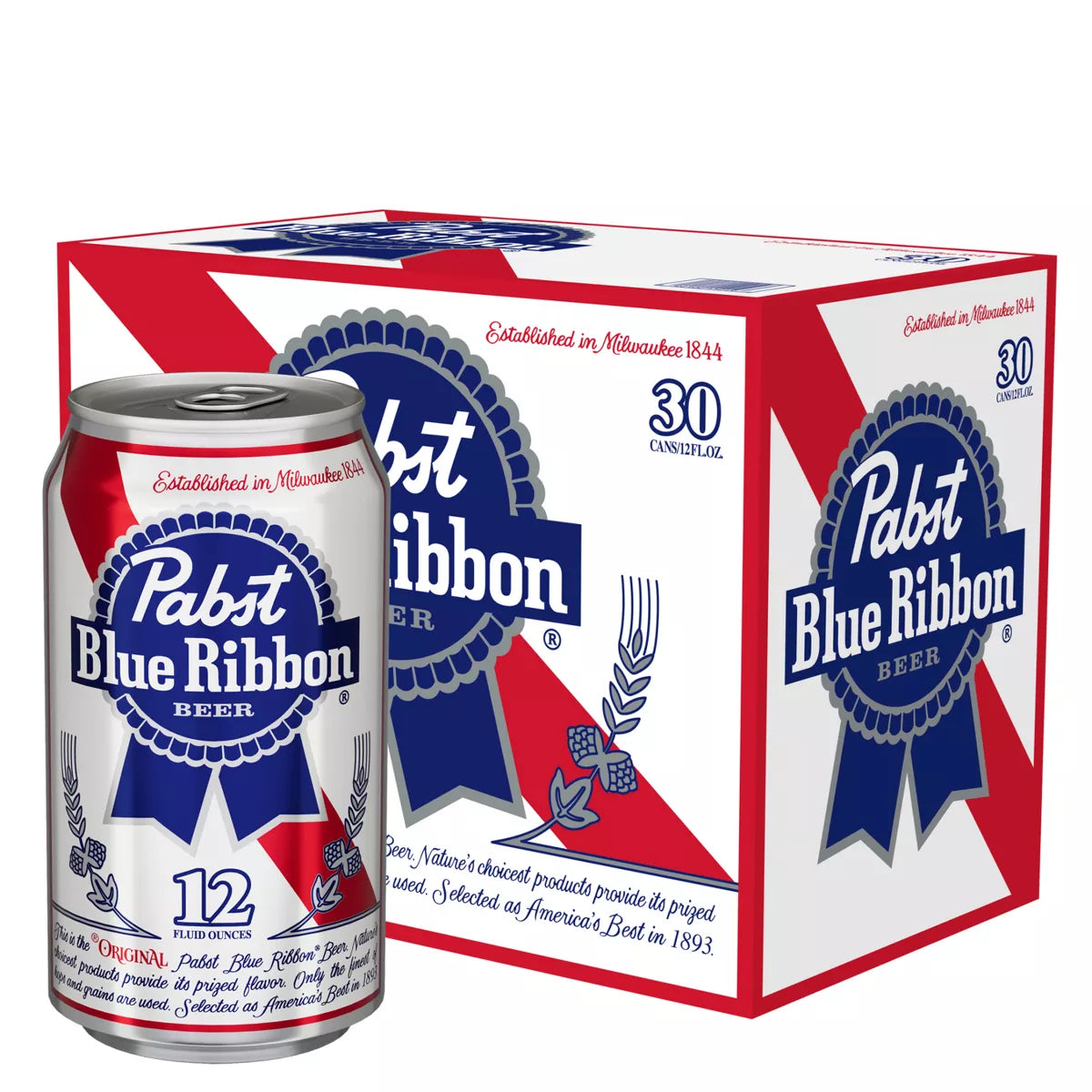 Pabst Blue Ribbon Beer - 30pk/12 fl oz Cans