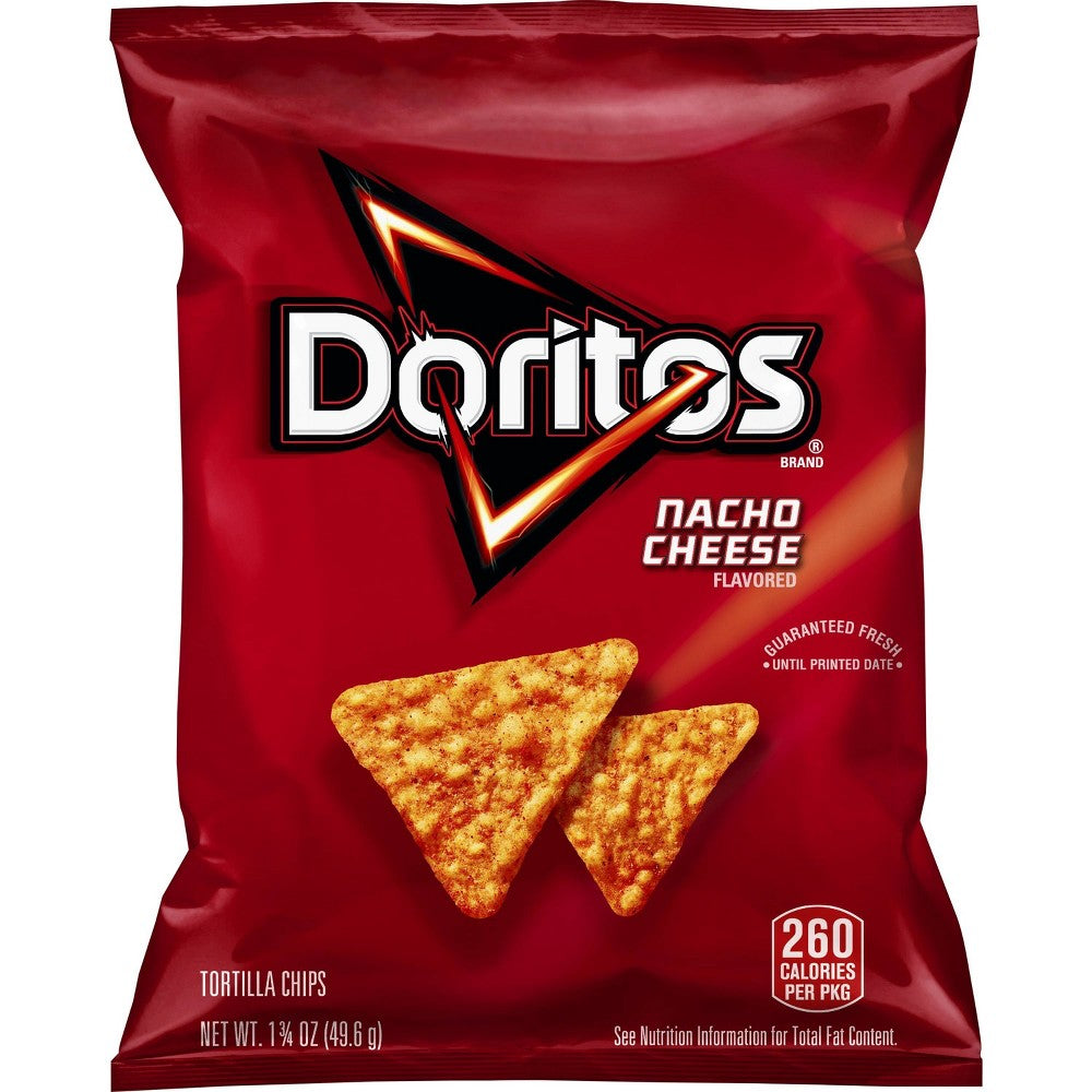 Doritos Nacho Cheese Tortilla Chips 1.75 Ounce Plastic Bag