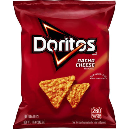 Doritos Nacho Cheese Tortilla Chips 1.75 Ounce Plastic Bag