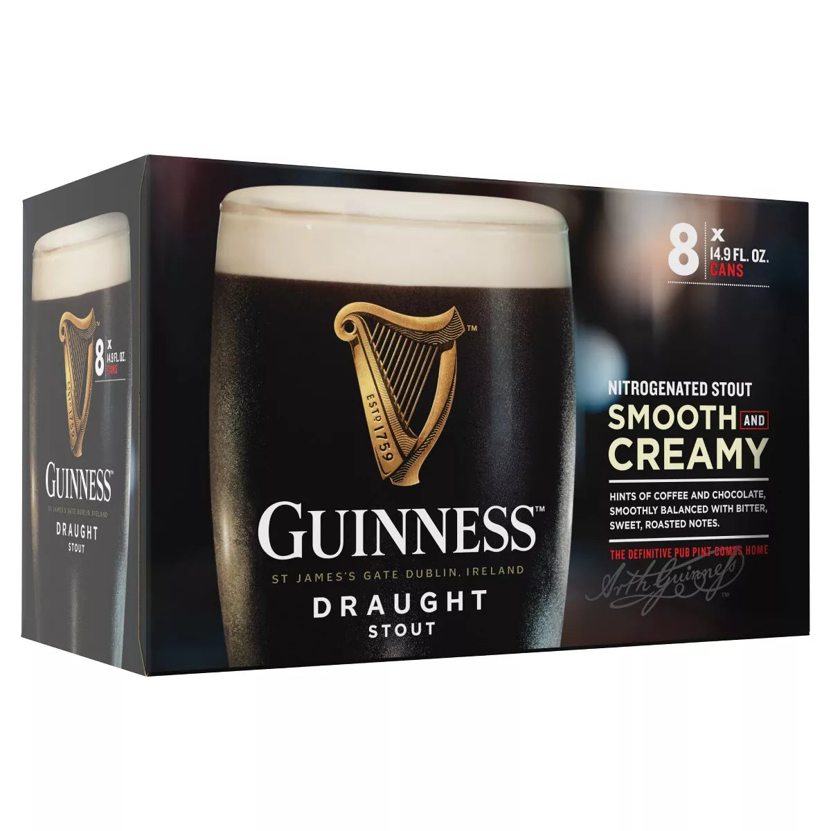 Guinness Draught Beer - 8pk/14.9 fl oz Cans