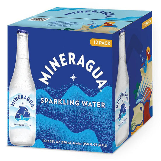 Jarritos Mineragua Sparkling Water  12.5 fl oz Glass Bottle  12 Pack