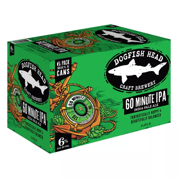 Dogfish Head 60 Minute IPA Beer - 6pk/12 fl oz Cans