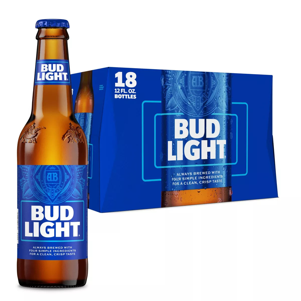 Bud Light American Lager Beer - 18pk/12 fl oz Bottles