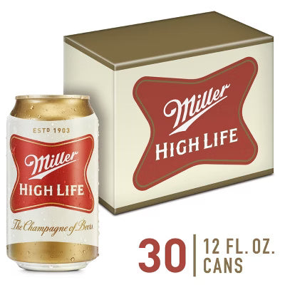 Miller High Life Beer - 30pk/12 fl oz Cans