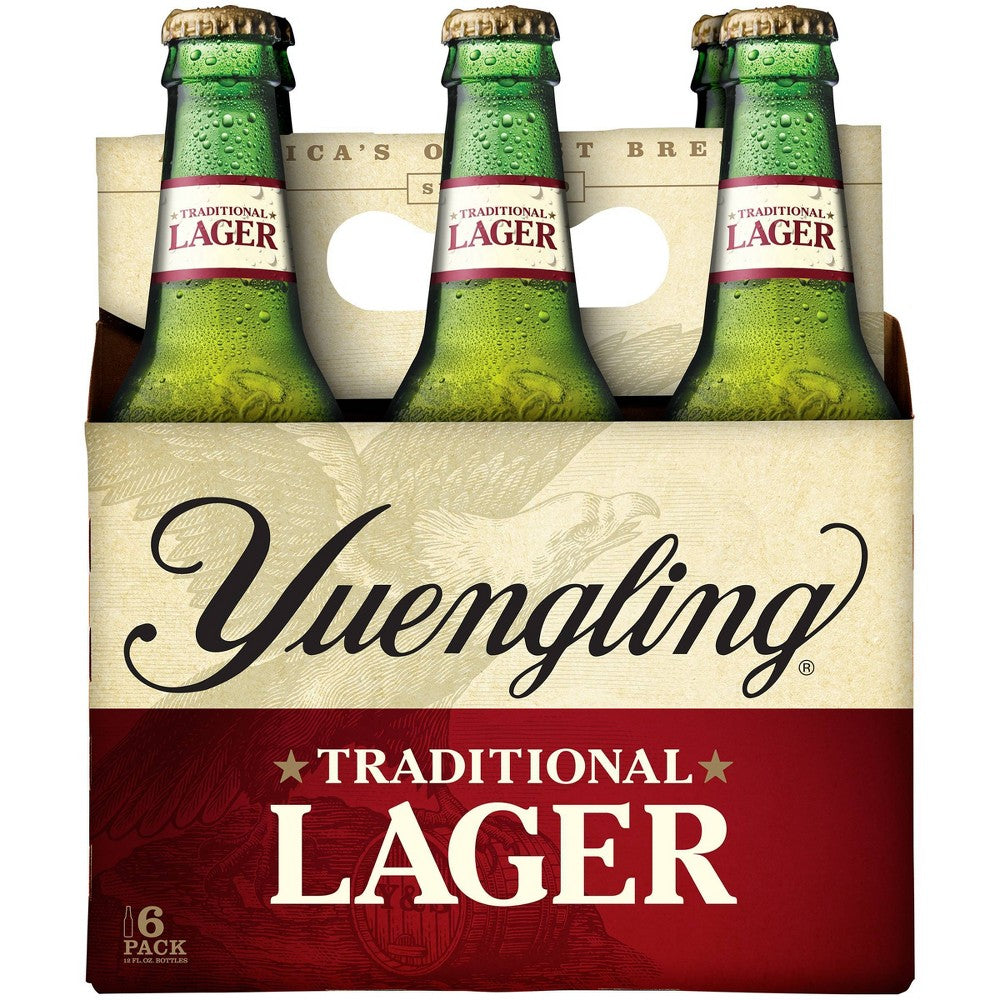 Yuengling Lager, 6 Pack Beer, 12 OZ Bottle