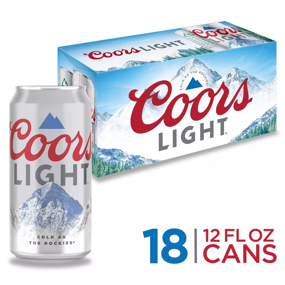 Coors Light Beer - 18pk/12 fl oz Cans