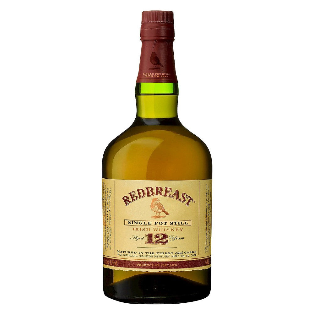 Redbreast Single Pot Still 12 Year Old Irish Whiskey, 750mL Bottle