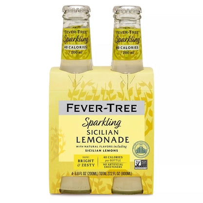 Fever-Tree Sparkling Sicilian Lemonade - 4pk/200ml Bottles