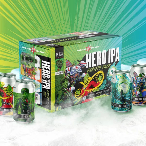 Revolution League of Heroes IPA Variety Beer Pack - 12pk/12 fl oz Cans