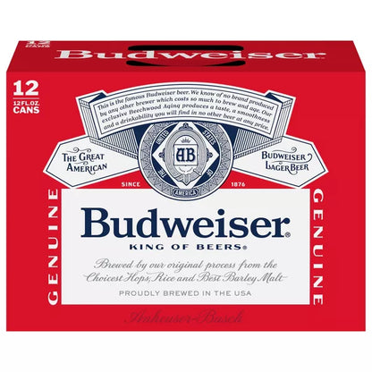 Budweiser American Lager Beer - 12pk/12 fl oz Cans
