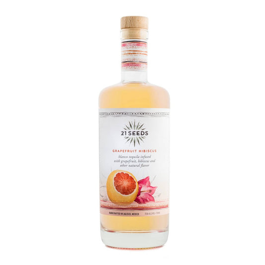 21 Seeds Grapefruit Hibiscus Infused Blanco Tequila - 750ml Bottle