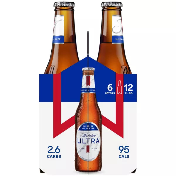 Michelob ULTRA Superior Light American Lager Beer - 6pk/12 fl oz Bottles