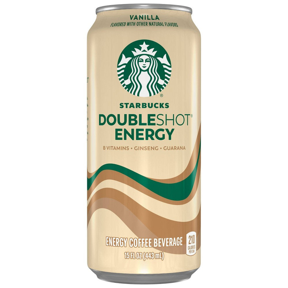 Starbucks Double Shot Energy Vanilla Fortified Energy Coffee Drink 15 Fluid Ounce Can