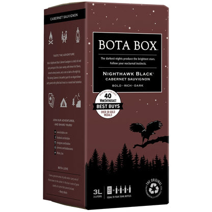 Nighthawk Black Cabernet Sauvignon by Bota Box, 3L