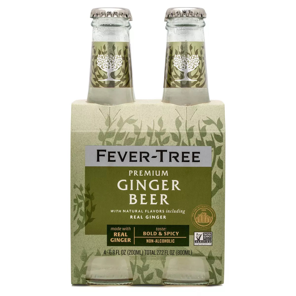 Fever-Tree Premium Ginger Beer Bottles - 4pk/200ml