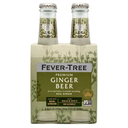 Fever-Tree Premium Ginger Beer Bottles - 4pk/200ml