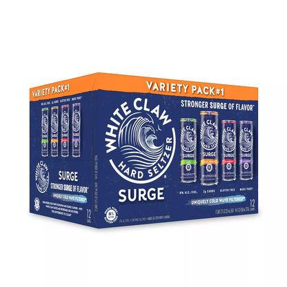 White Claw SURGE Hard Seltzer Variety Pack - 12pk/12 fl oz Slim Cans