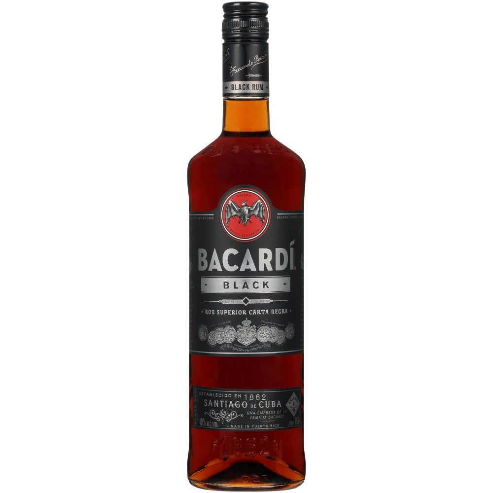 Bacardi Black Rum, 750 mL